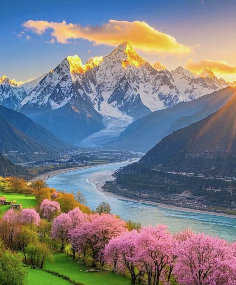Vallée de Yarlung Tsangpo chine tibet