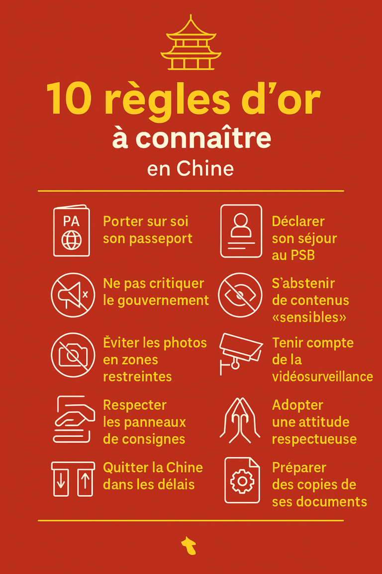 Lois locales à respecter en Chine : les erreurs à éviter pour les voyageurs