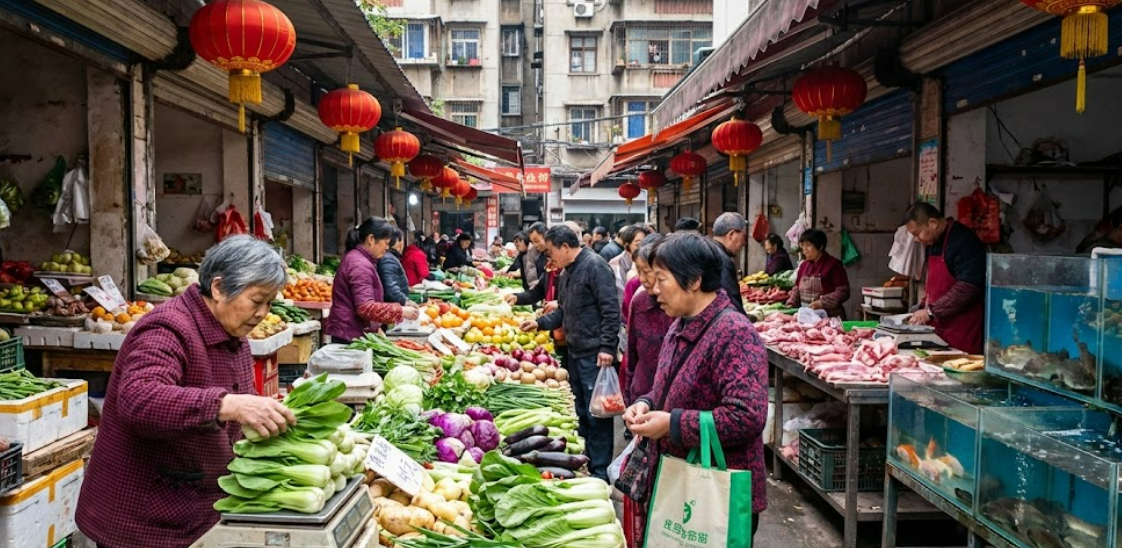 faire ses courses en chine