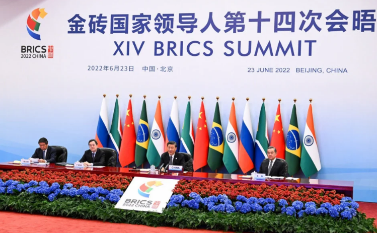reunion brics chine à pekin en 2022