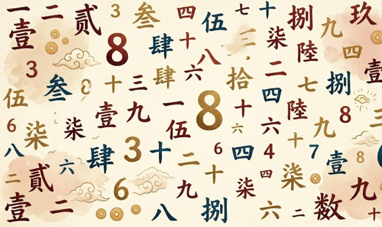 signification des chiffres en chine
