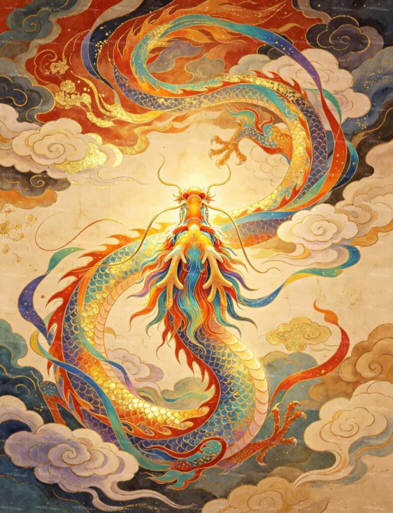 representation dragon chinois