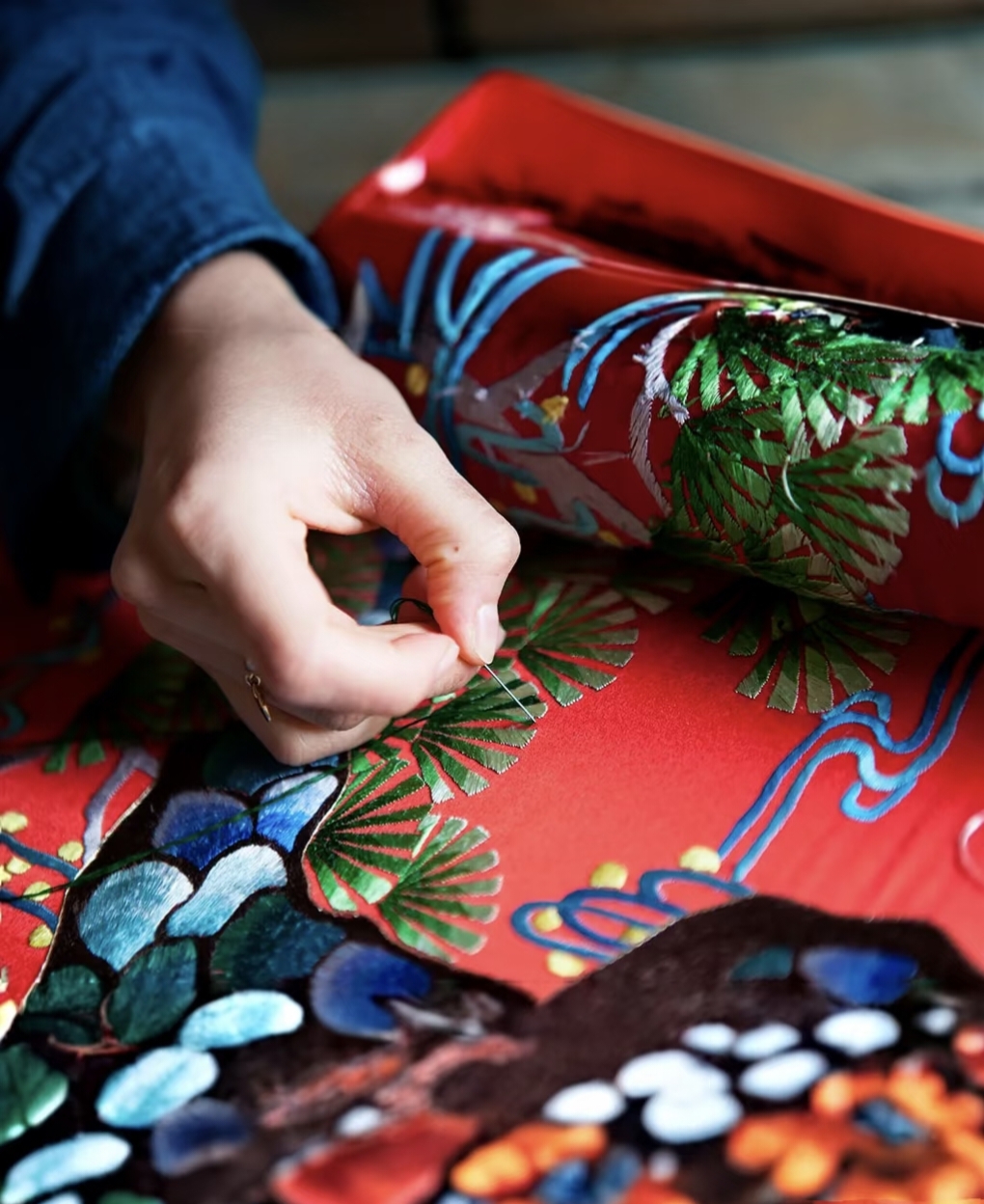 artisanat broderie chinoise