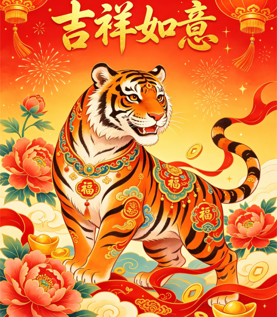 nouvel an signe tigre chinois